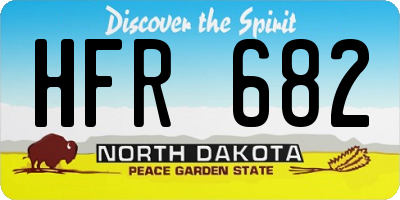 ND license plate HFR682