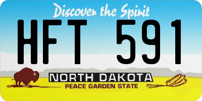 ND license plate HFT591