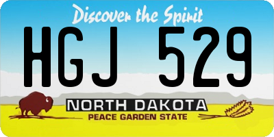 ND license plate HGJ529