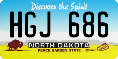 ND license plate HGJ686