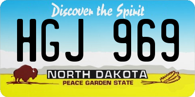 ND license plate HGJ969