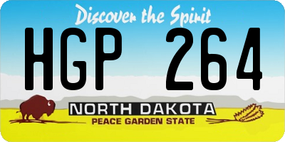 ND license plate HGP264