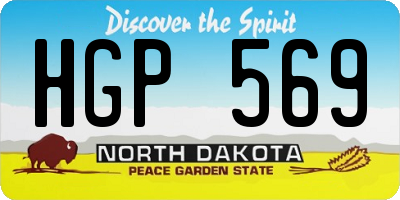 ND license plate HGP569