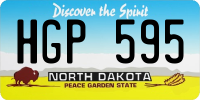 ND license plate HGP595