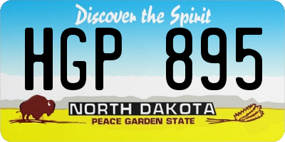 ND license plate HGP895