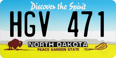ND license plate HGV471