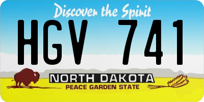 ND license plate HGV741