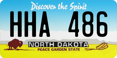 ND license plate HHA486