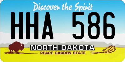 ND license plate HHA586