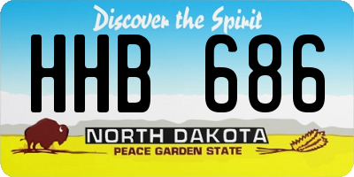 ND license plate HHB686