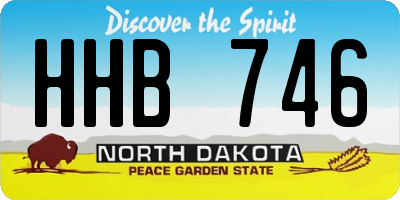 ND license plate HHB746