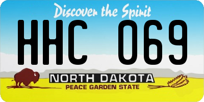 ND license plate HHC069