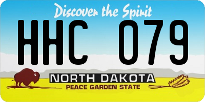 ND license plate HHC079