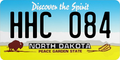 ND license plate HHC084