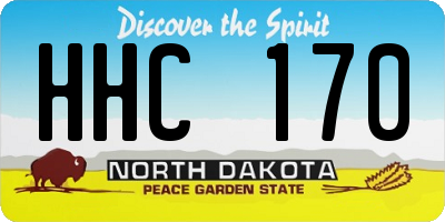 ND license plate HHC170