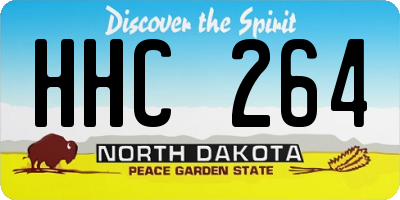 ND license plate HHC264