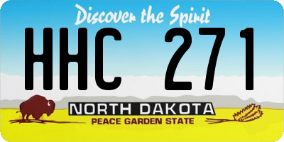 ND license plate HHC271