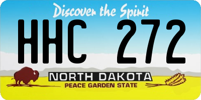 ND license plate HHC272
