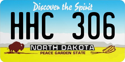 ND license plate HHC306
