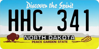 ND license plate HHC341