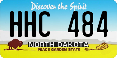 ND license plate HHC484