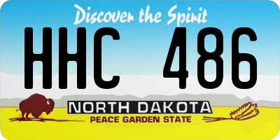 ND license plate HHC486