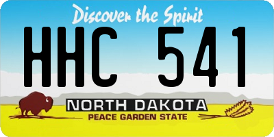 ND license plate HHC541