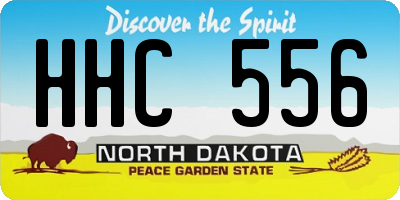ND license plate HHC556