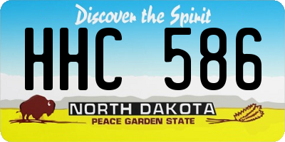 ND license plate HHC586