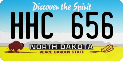 ND license plate HHC656
