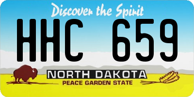 ND license plate HHC659