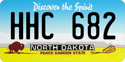 ND license plate HHC682