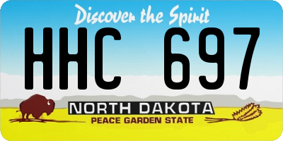 ND license plate HHC697
