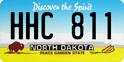 ND license plate HHC811