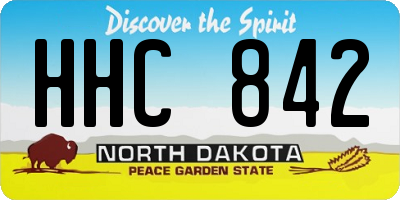 ND license plate HHC842