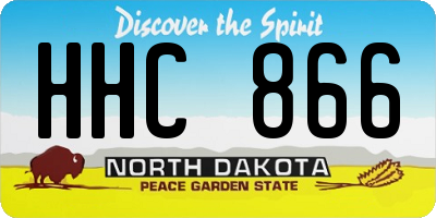 ND license plate HHC866