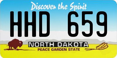 ND license plate HHD659