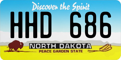 ND license plate HHD686