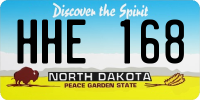 ND license plate HHE168