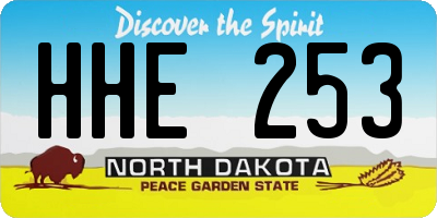 ND license plate HHE253