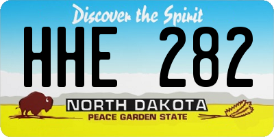 ND license plate HHE282