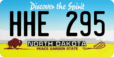 ND license plate HHE295