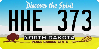 ND license plate HHE373