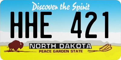 ND license plate HHE421