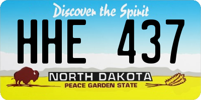 ND license plate HHE437