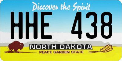 ND license plate HHE438