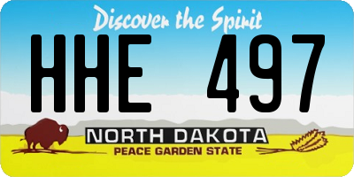 ND license plate HHE497