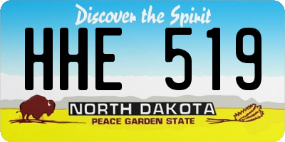 ND license plate HHE519