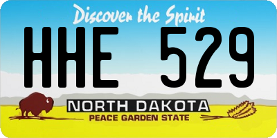 ND license plate HHE529
