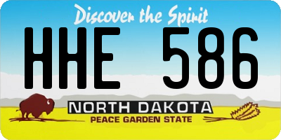 ND license plate HHE586